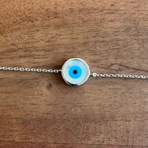 Sterling Silver Evil Eye Necklace